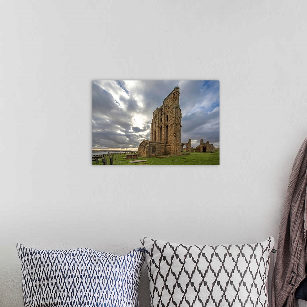 A bohemian room featuring Tynemouth priory.Tynemouth tyne and wear england.