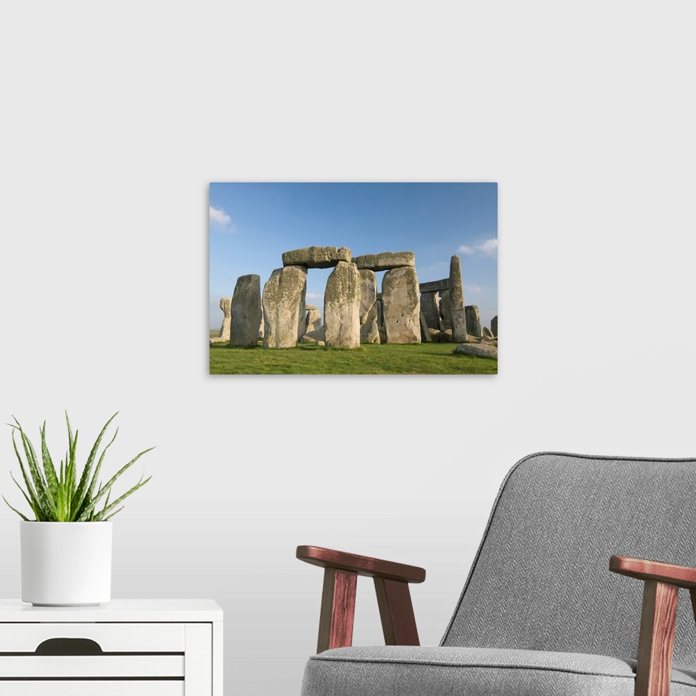 A modern room featuring United Kingdom, England, The infamous Stonehenge structures