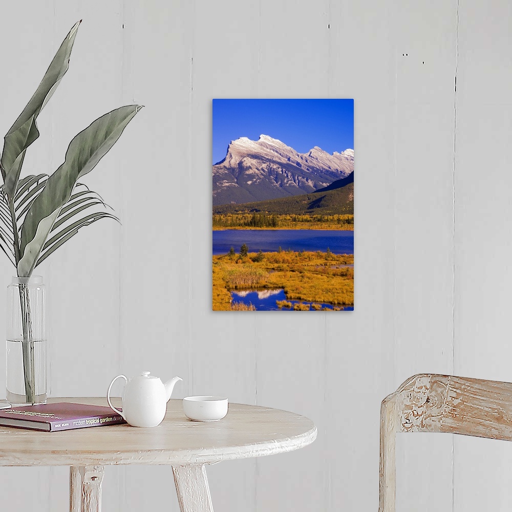 A farmhouse room featuring Vermilion Lakes And Mount Rundle In Banff National Park, Alberta, Canada