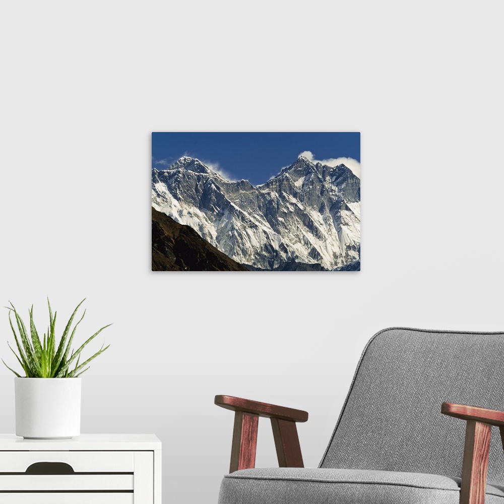 A modern room featuring View Of Everest