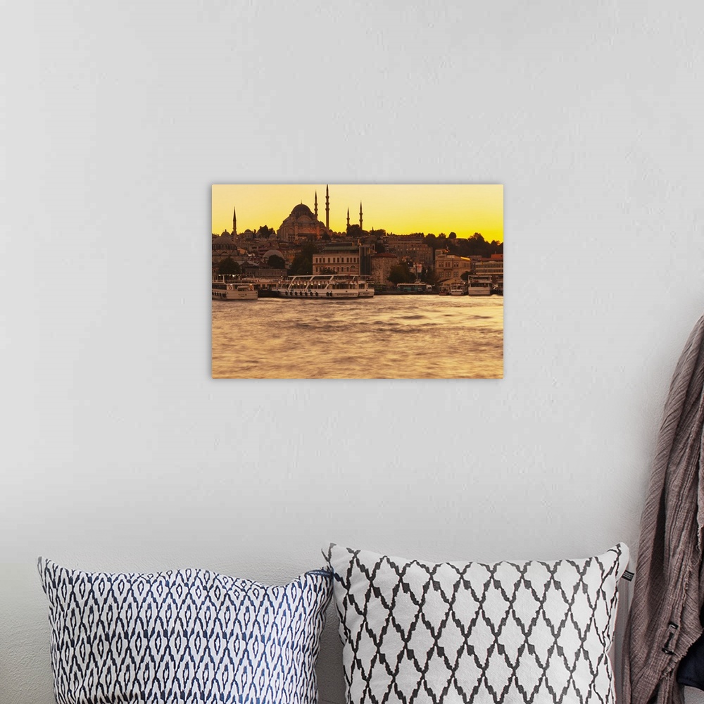 A bohemian room featuring View of Istanbul at sunset, Istanbul, Turkey