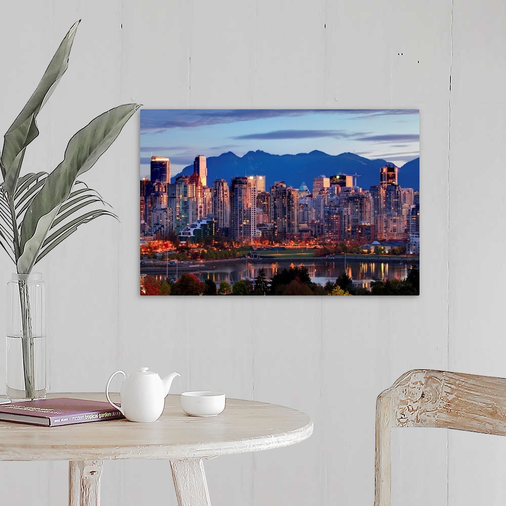 A farmhouse room featuring View Of Skyline With Yaletown, Vancouver, British Columbia, Canada