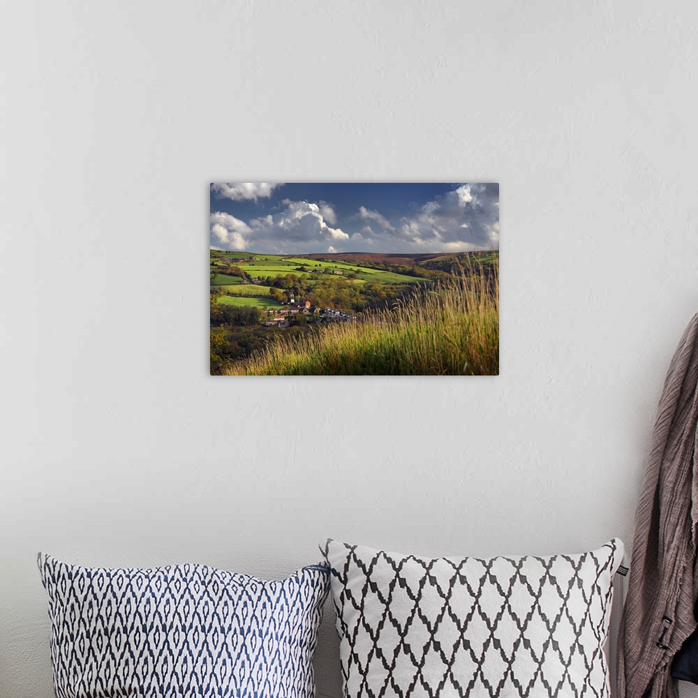 A bohemian room featuring View over the village of Grosmont in the North York Moors National Park.