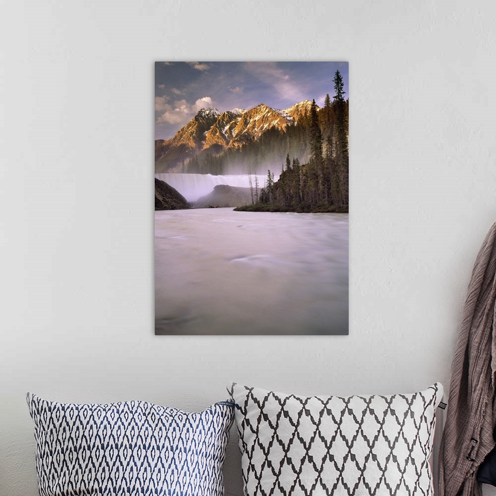 A bohemian room featuring Wapta Falls, Kicking Horse River, Yoho National Park, British Columbia, Canada
