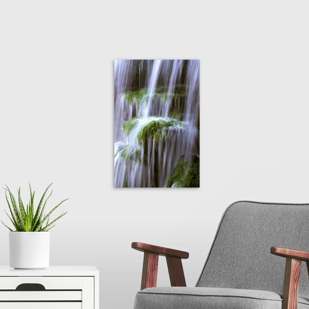 A modern room featuring Waterfall, Canaima National Park, Venezuela