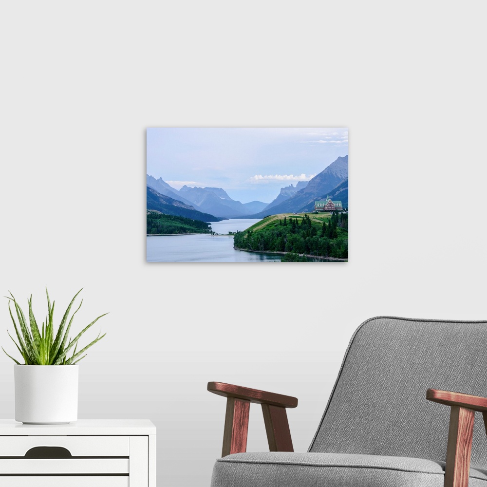 A modern room featuring Waterton Valley in Waterton Lakes National Park, Alberta, Canada