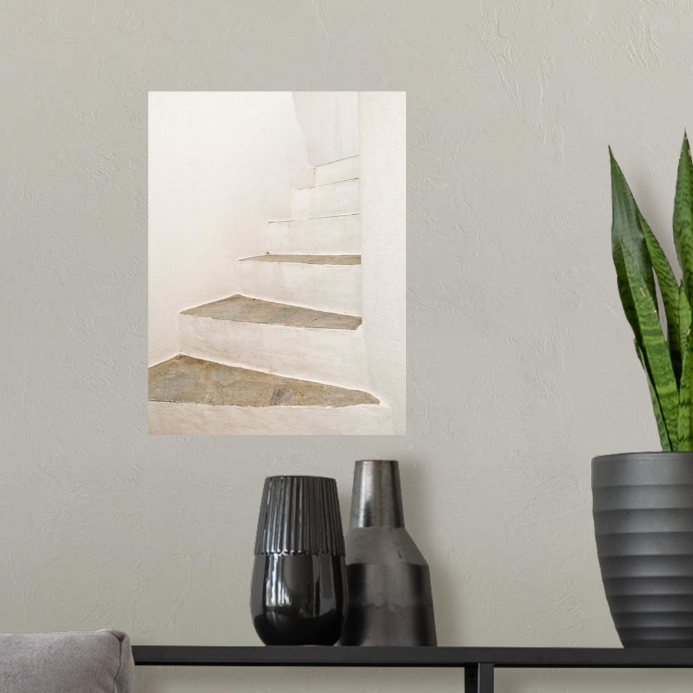 A modern room featuring White Stairs