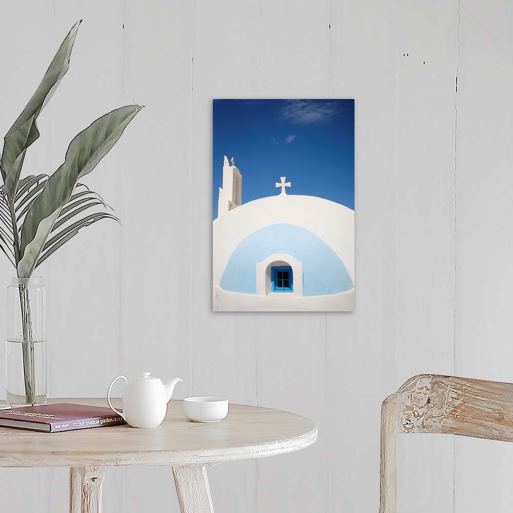 A farmhouse room featuring Whitewashed Greek Chapel, Close Up