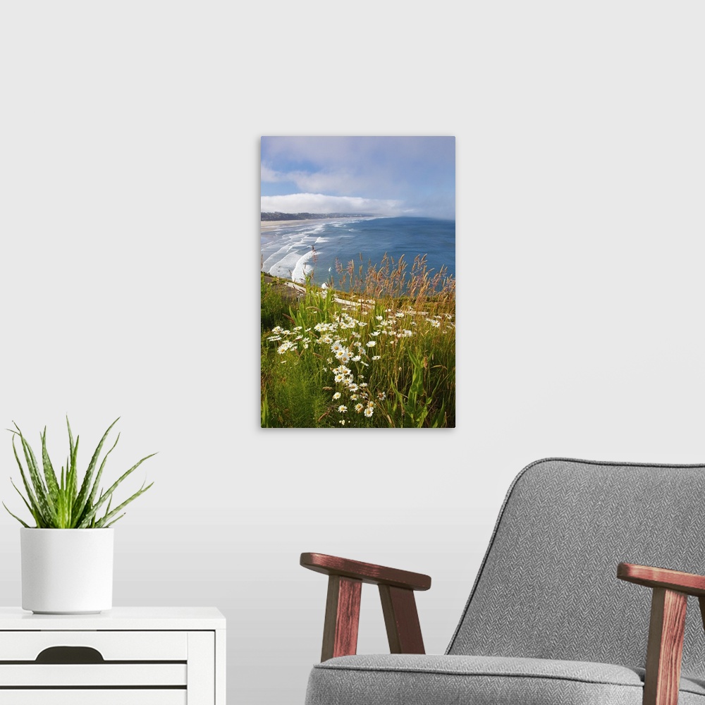 A modern room featuring Wildflowers Along Yaquina Head; Newport, Oregon, USA
