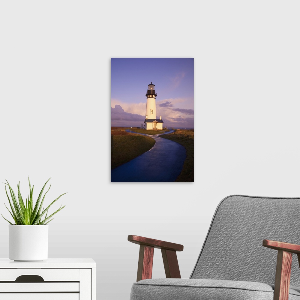 A modern room featuring Yaquina Head Lighthouse, Oregon