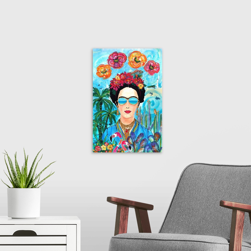 A modern room featuring Frida Aruba