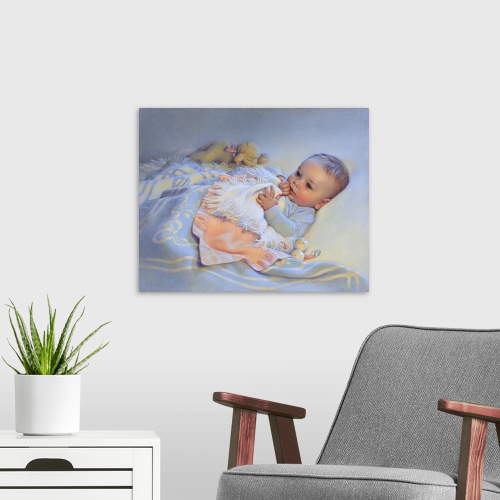 A modern room featuring Good Morning Baby