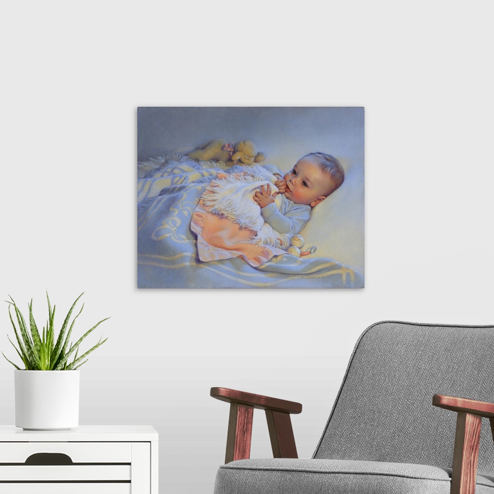 A modern room featuring Good Morning Baby