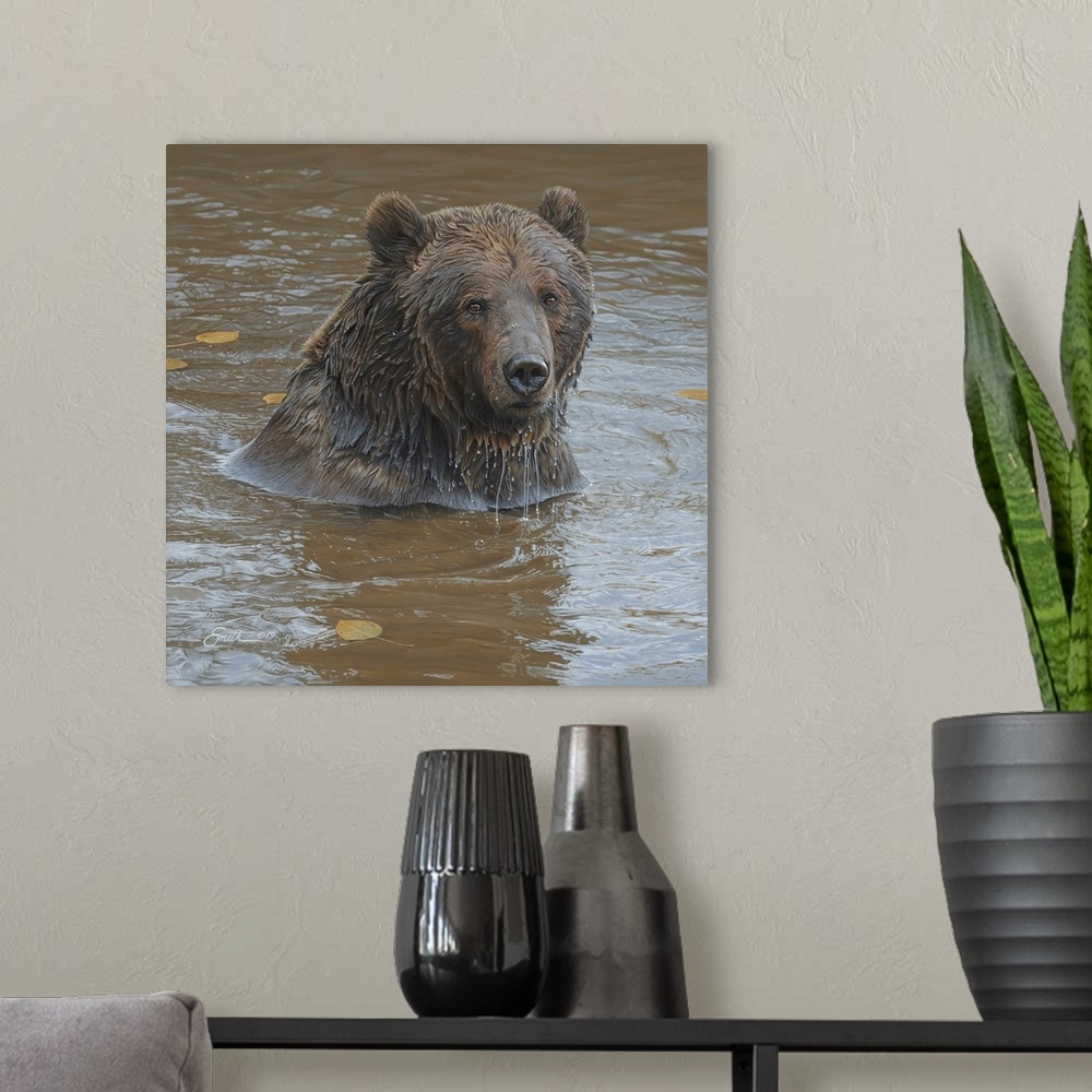 A modern room featuring Griz In Water