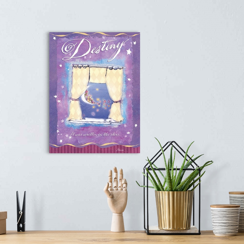 A bohemian room featuring Destiny Inspirational Print