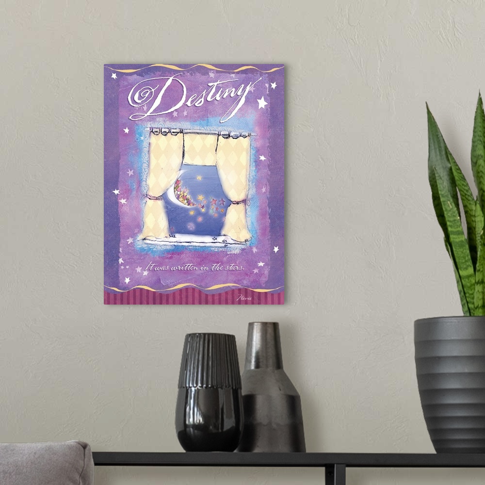 A modern room featuring Destiny Inspirational Print