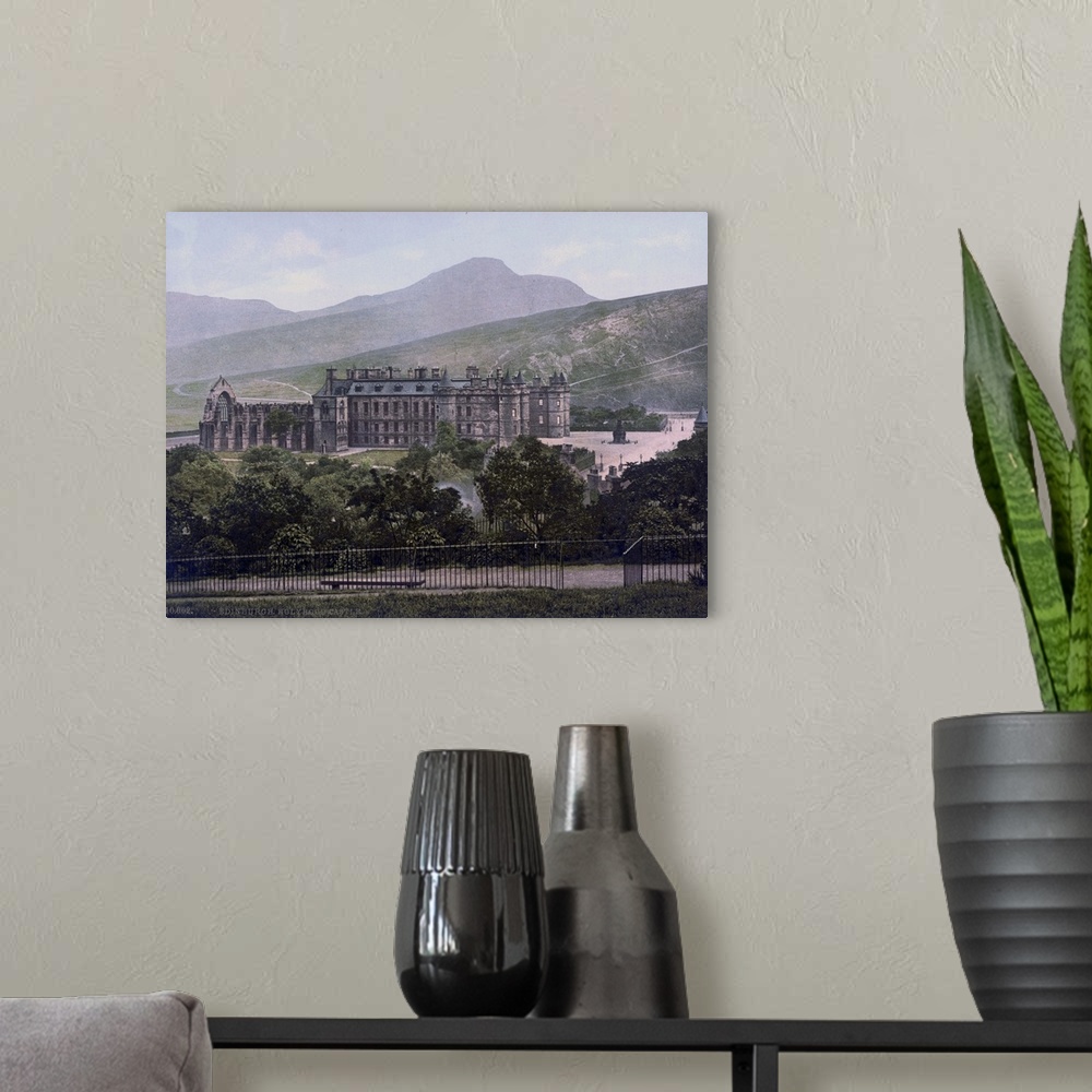 A modern room featuring Edinburgh. Holyrood Castle