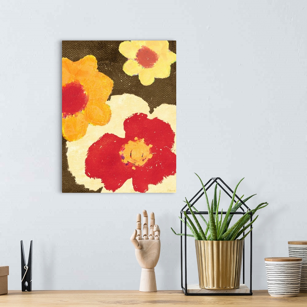 A bohemian room featuring Flowers Italia Print