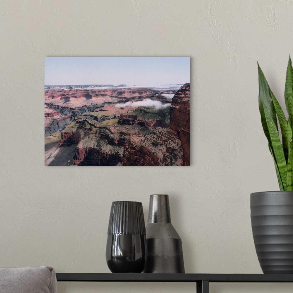 A modern room featuring Grand Canyon of Arizona from Rowes Point