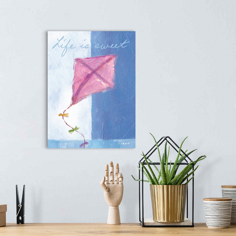 A bohemian room featuring Kite Inspirational Print