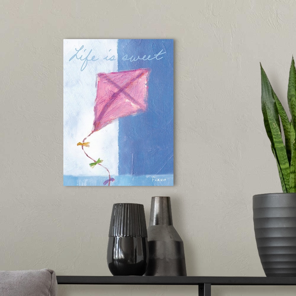 A modern room featuring Kite Inspirational Print