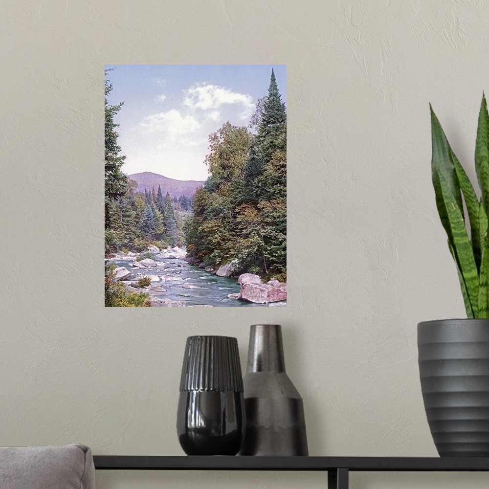 A modern room featuring Mt. Washington from Ammonoosuc White Mountains