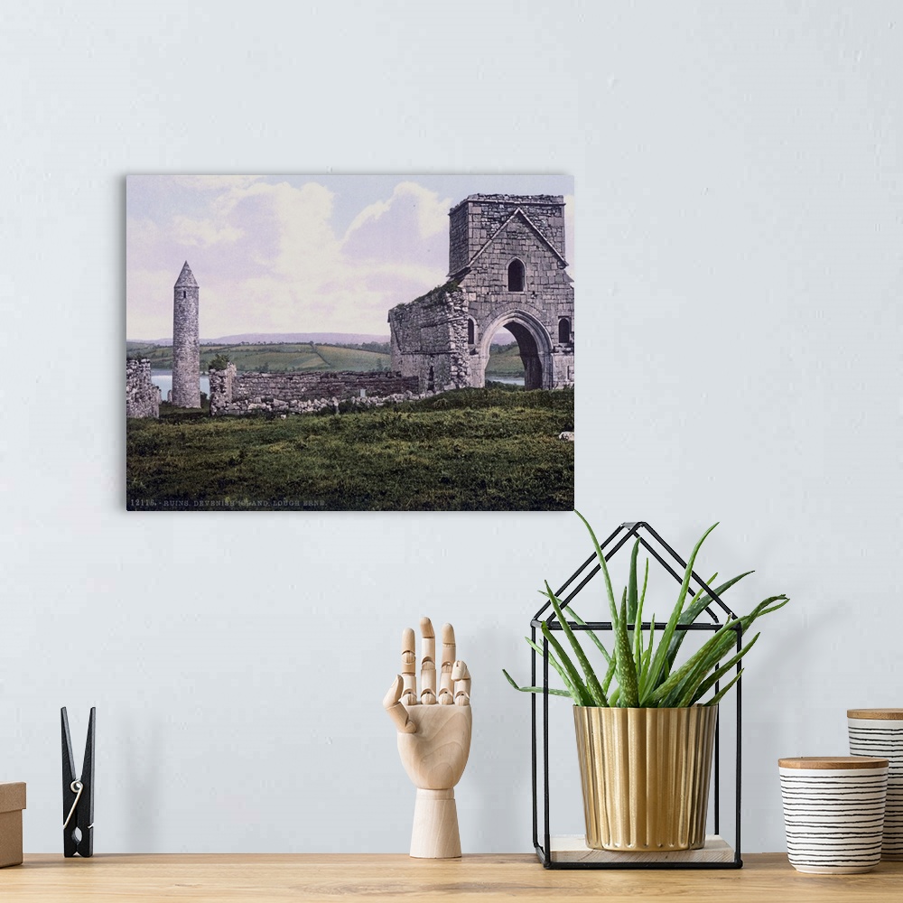 A bohemian room featuring Ruins Devenish Island Lough Erne