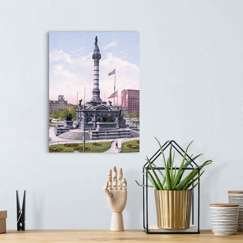 A bohemian room featuring Soldiers and Sailors Monument Cleveland