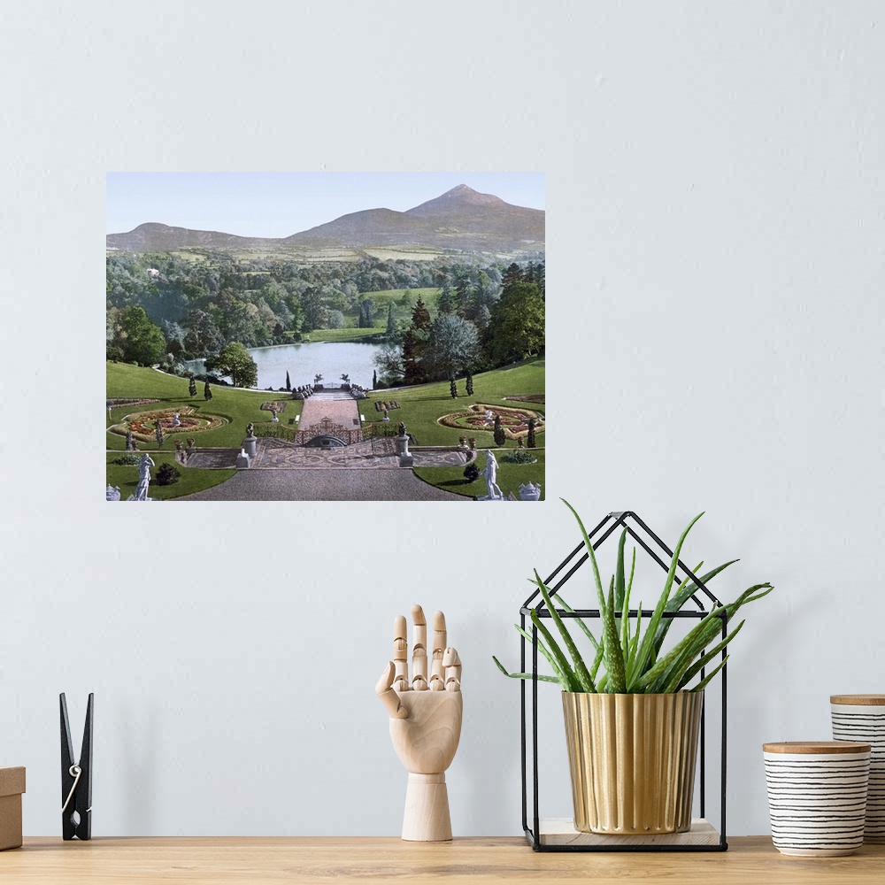 A bohemian room featuring Sugarloaf Mountain from Powerscourt Co. Wicklow