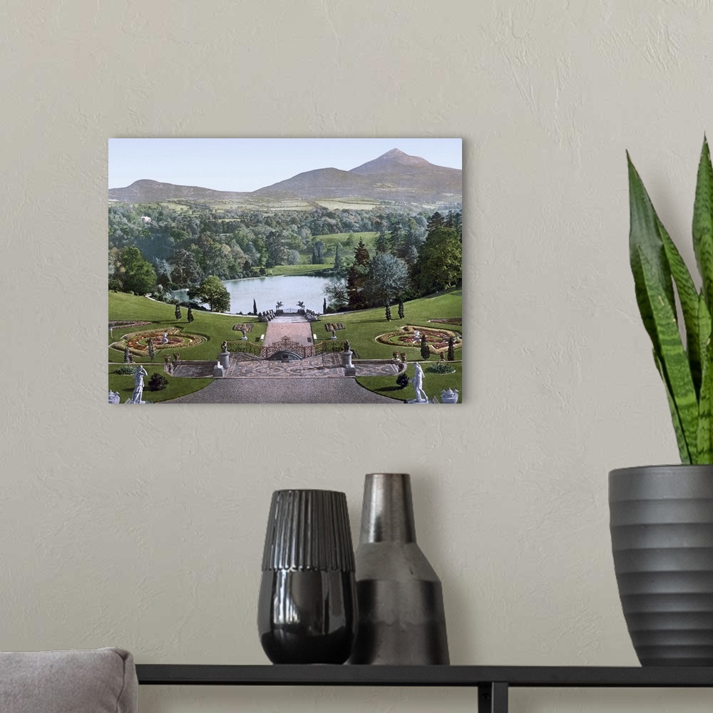 A modern room featuring Sugarloaf Mountain from Powerscourt Co. Wicklow