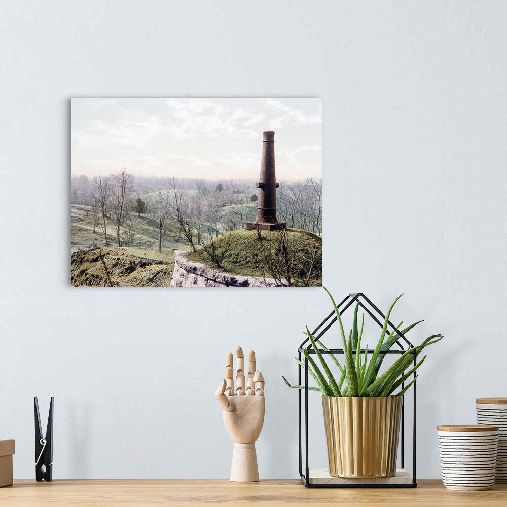 A bohemian room featuring The Surrender Monument Vicksburg Mississippi Vintage Photograph