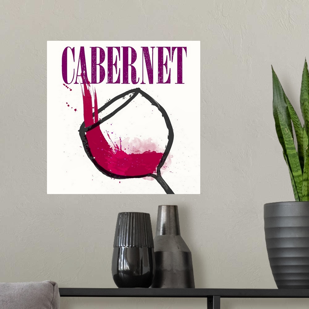 A modern room featuring Vibrant kitchen wall art perfect for wine lovers.