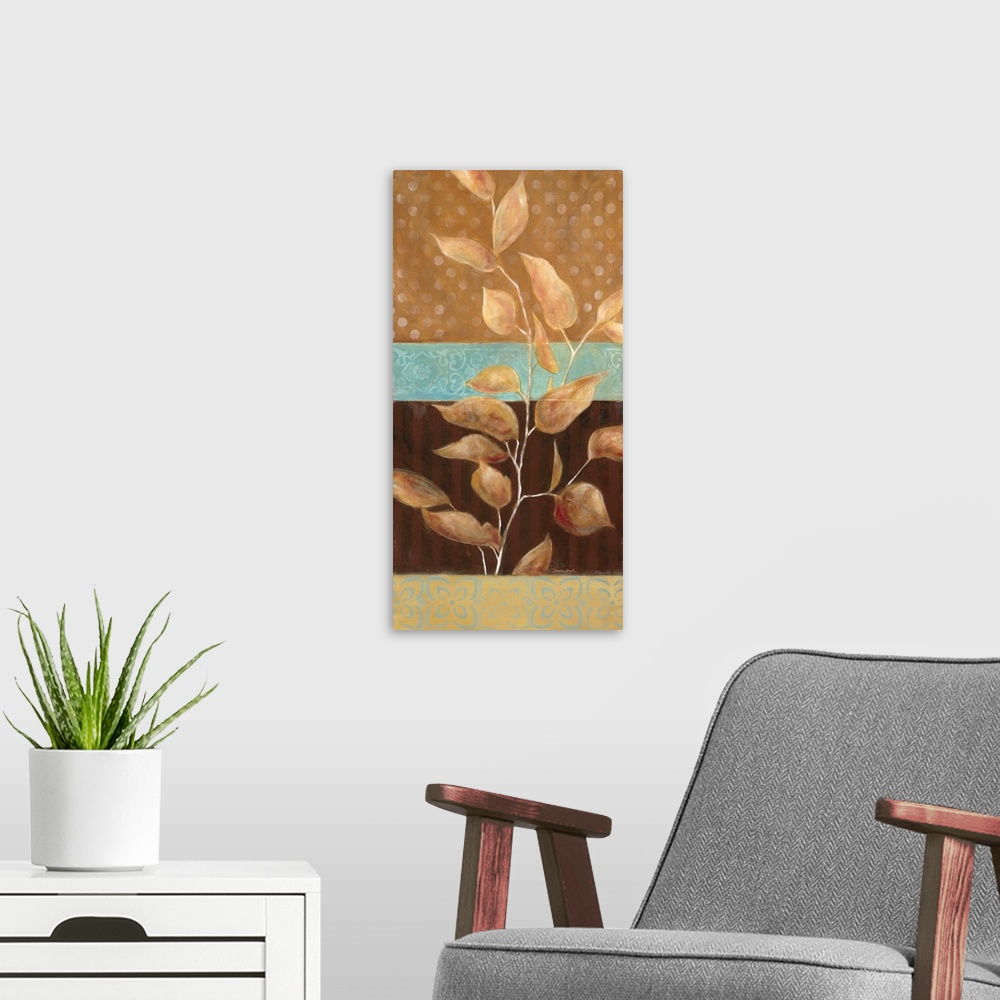 A modern room featuring Autumn Collage II