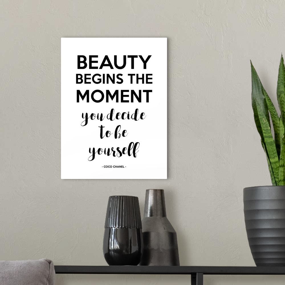 A modern room featuring Beauty Begins I