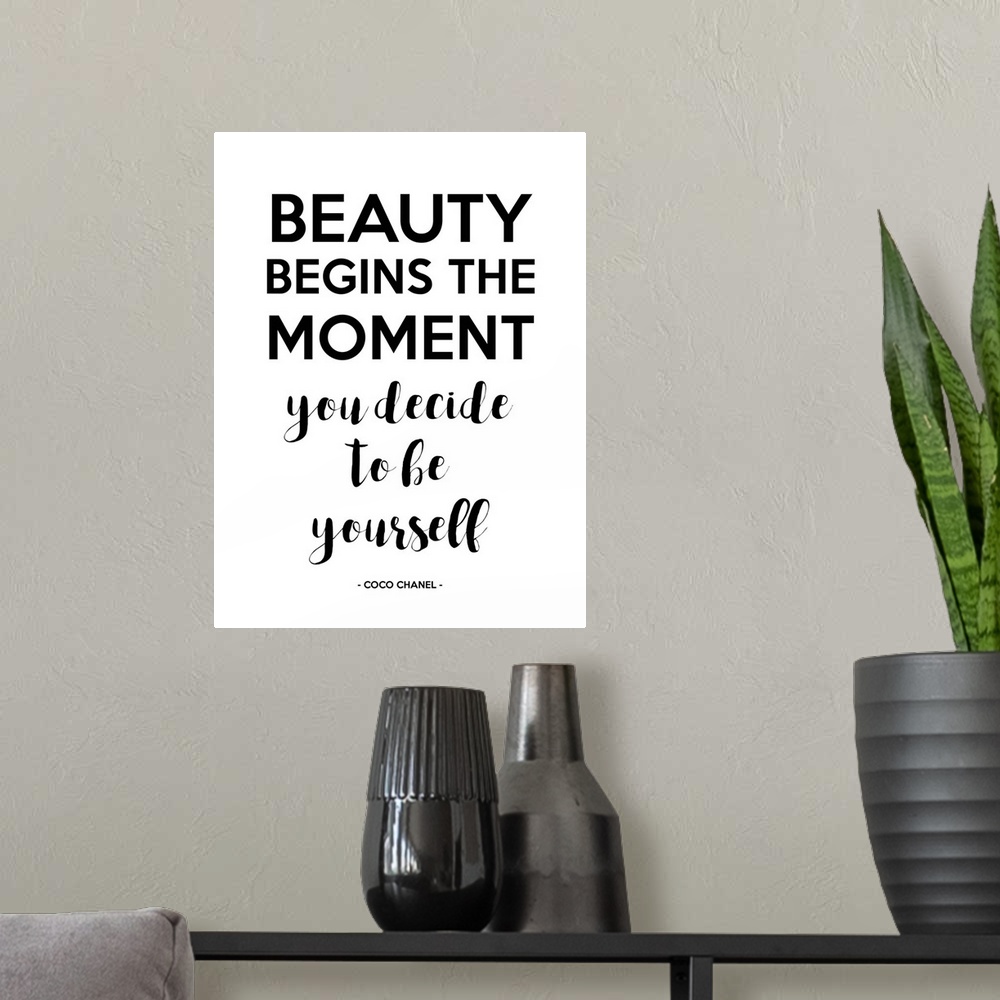 A modern room featuring Beauty Begins I