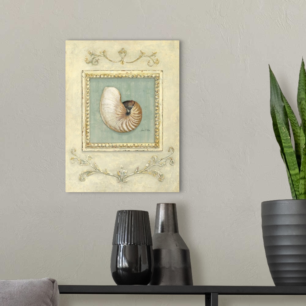 A modern room featuring Classic Seashell Detail