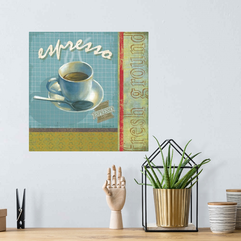 A bohemian room featuring Espresso Perk