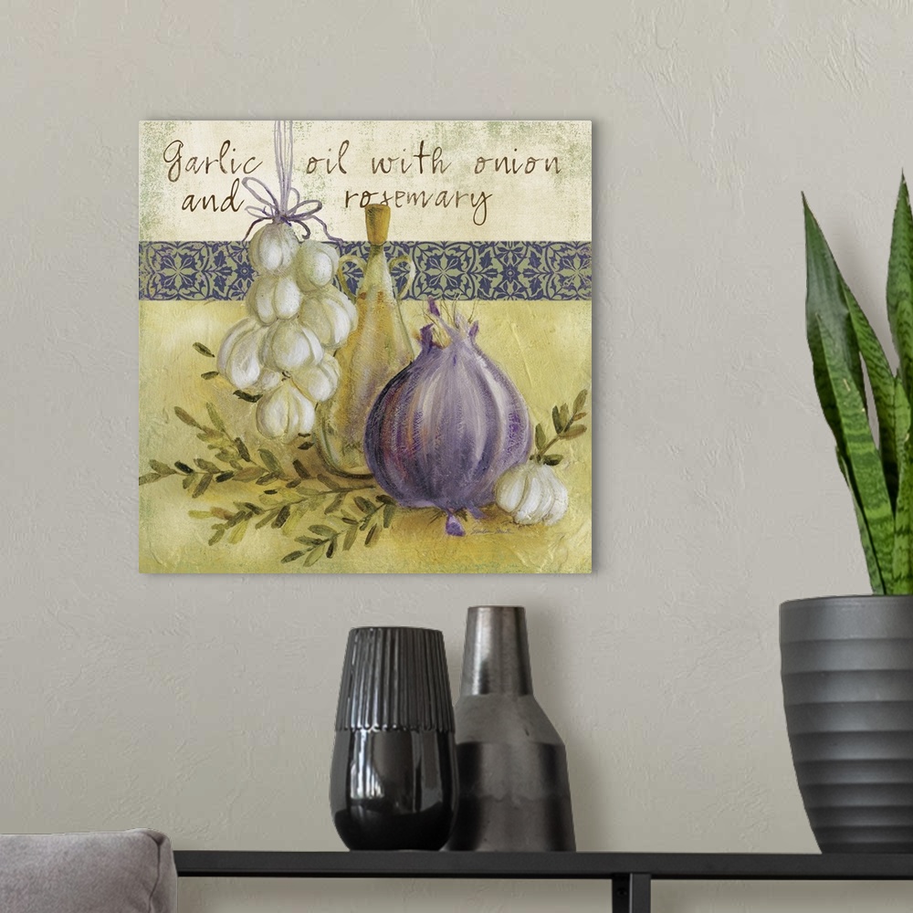 A modern room featuring Garlic and Onion
