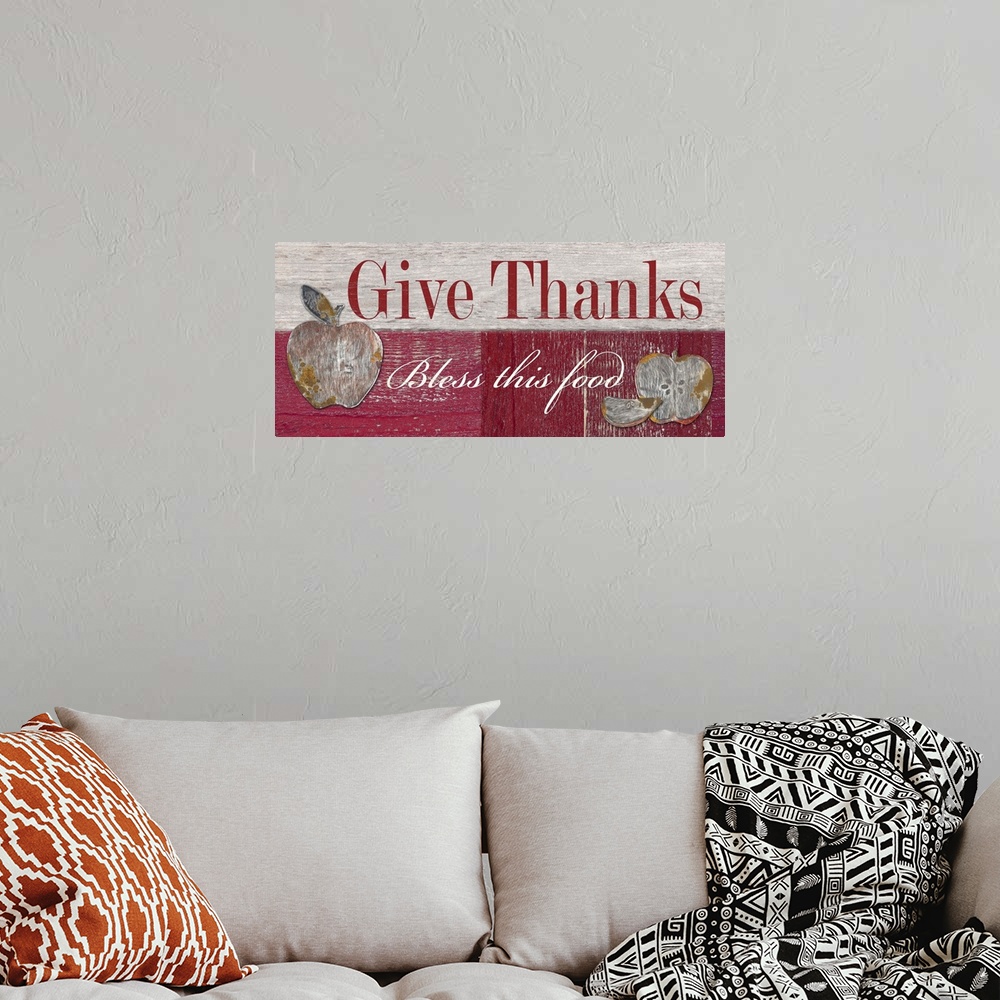A bohemian room featuring Give Thanks