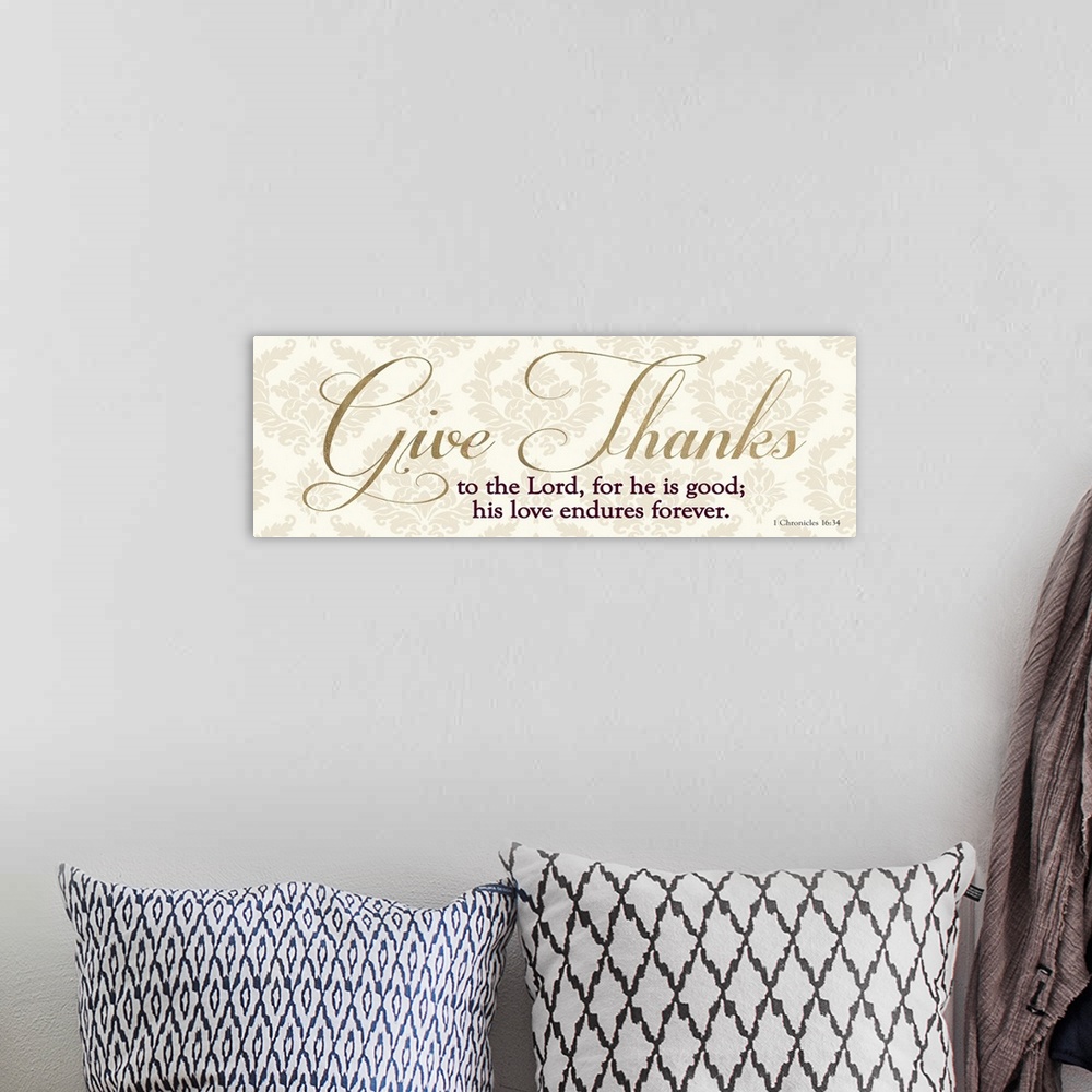 A bohemian room featuring Give Thanks