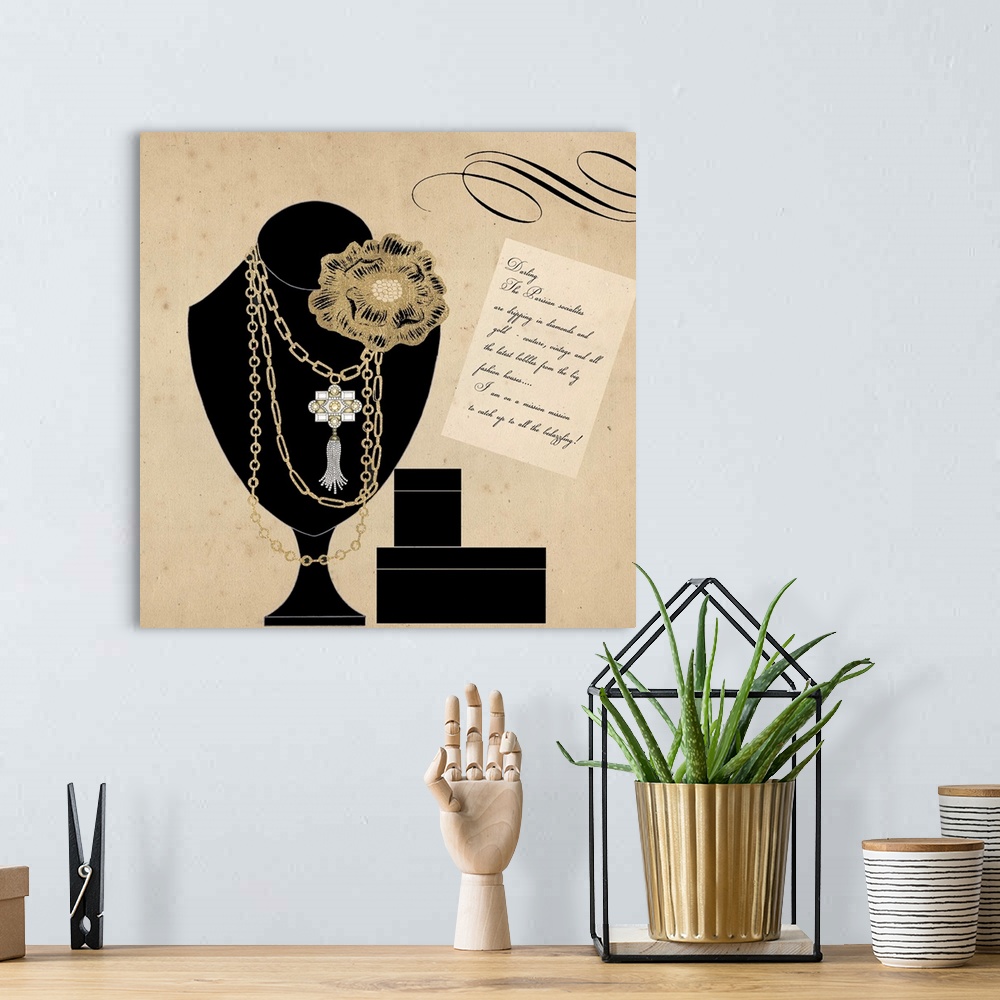 A bohemian room featuring Contemporary illustrative home decor art with a fashion theme.