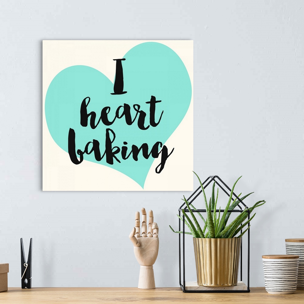 A bohemian room featuring I Heart Baking