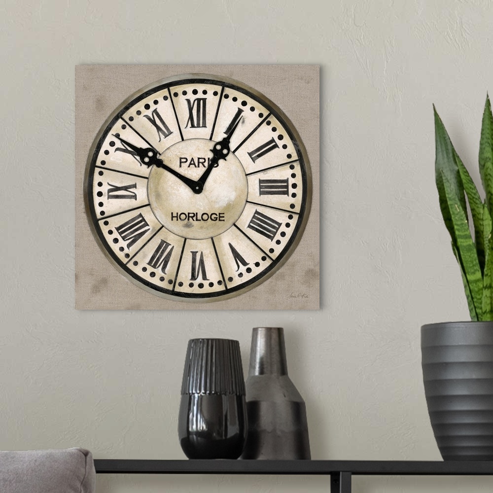 A modern room featuring Industrial Chic Clock