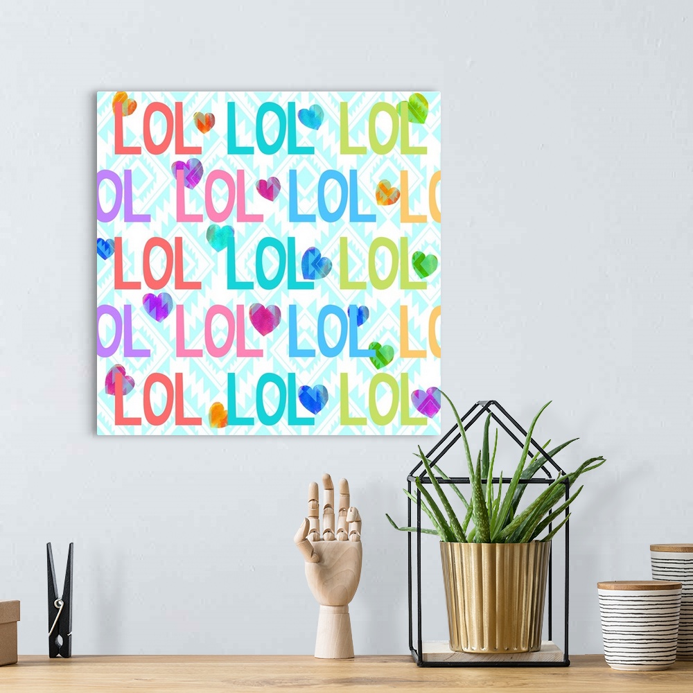 A bohemian room featuring LOL
