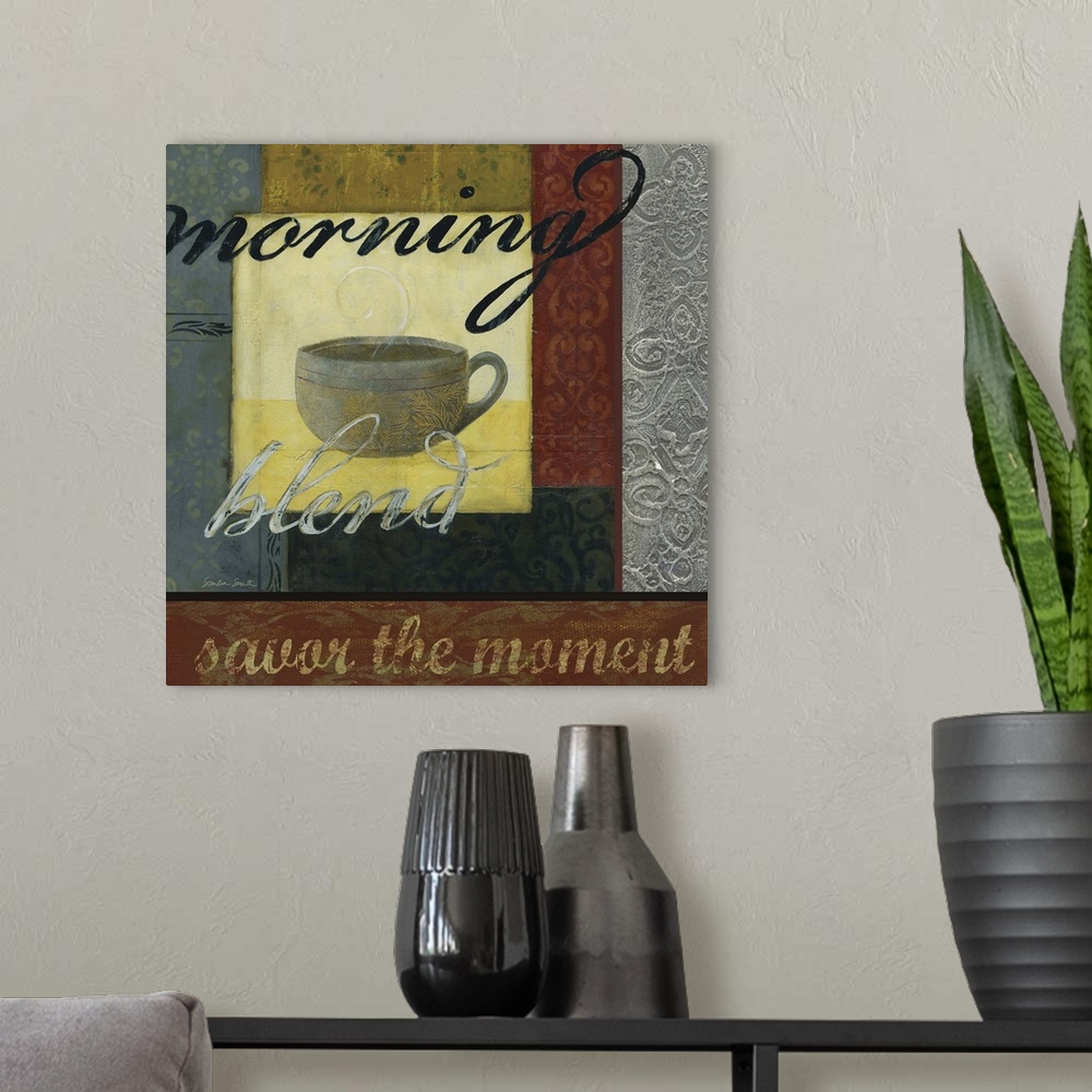 A modern room featuring Morning Blend
