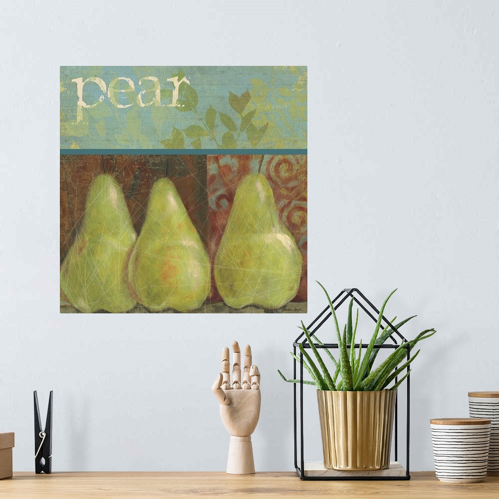 A bohemian room featuring Pear Stamp