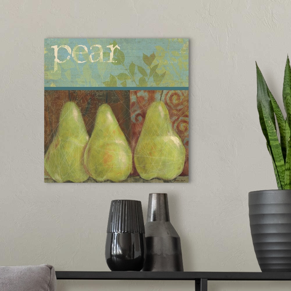 A modern room featuring Pear Stamp