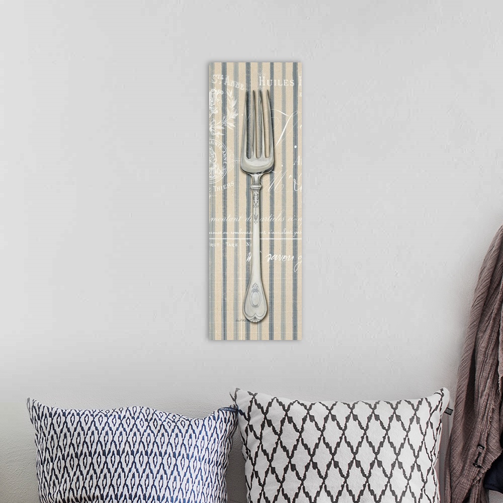 A bohemian room featuring Pin Stripe Fork