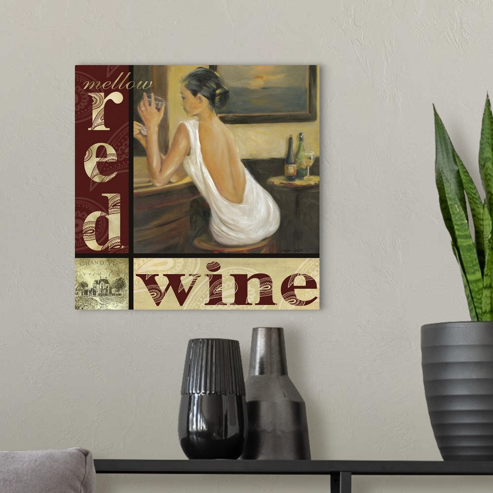 A modern room featuring Red Wine Moment