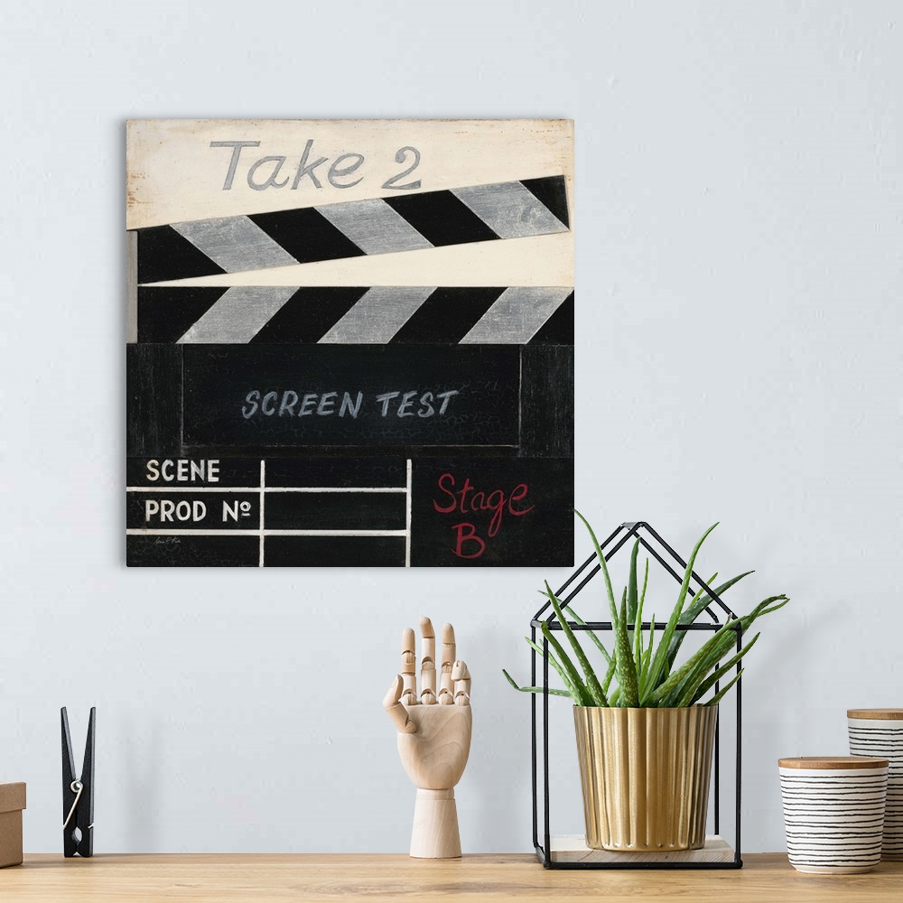 A bohemian room featuring Screen Test